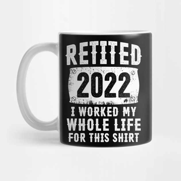 Retired 2022 Funny Daddy Retirement Humor Gift by Penda